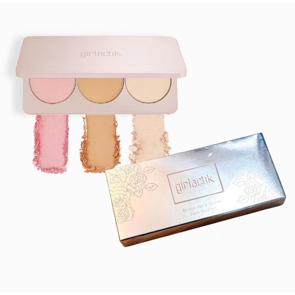 Girlactik Blush Me Light Mix Glow Face Palette Soft Girl Pastel Coquette Natural - Picture 2 of 9